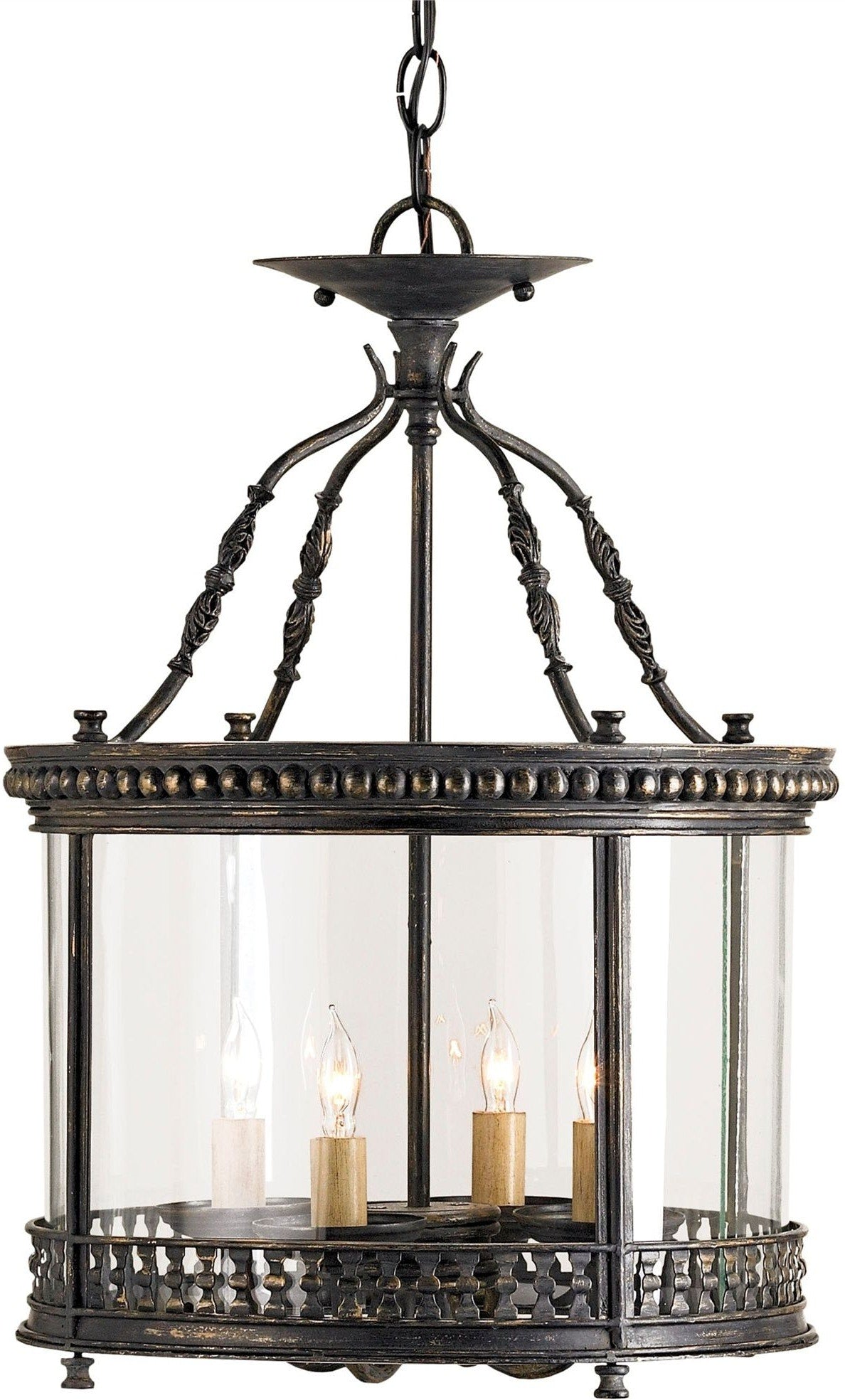 Currey Company Grayson 9045 Ceiling Lantern Chandelier - French Black