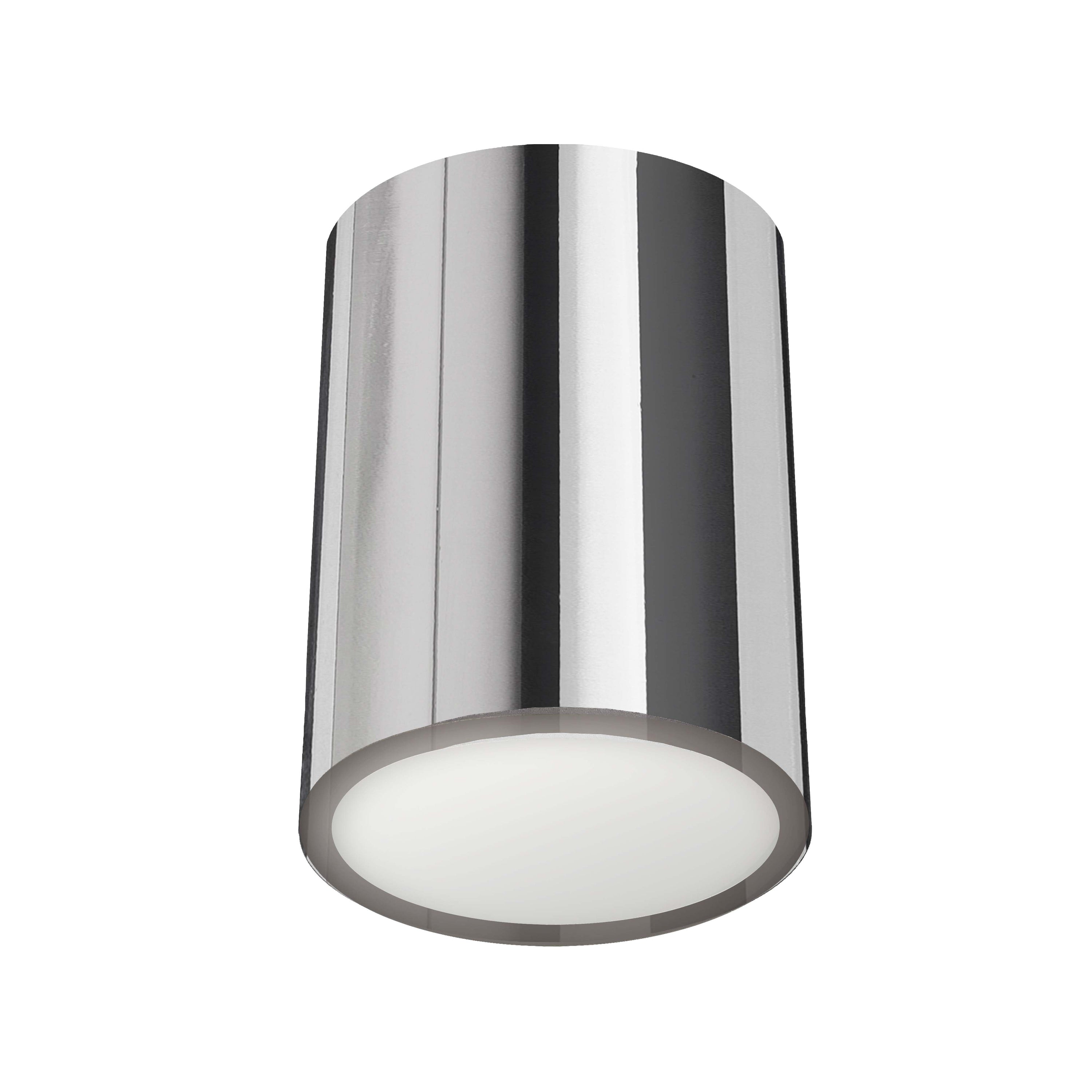 Dainolite ECO-C512-PC 12W Flush Mount Polished Chrome with Frosted Acrylic Diffuser