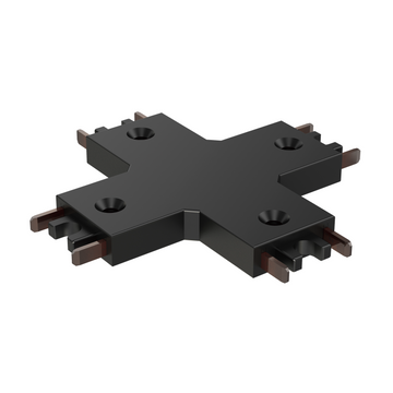 ET2 Lighting ETMSC90-4XW-BK Continuum Track 4-way X Connector