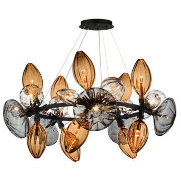 Studio M Ray Dance Cluster SM49305EMSKBK Multi-Light Pendant - Black