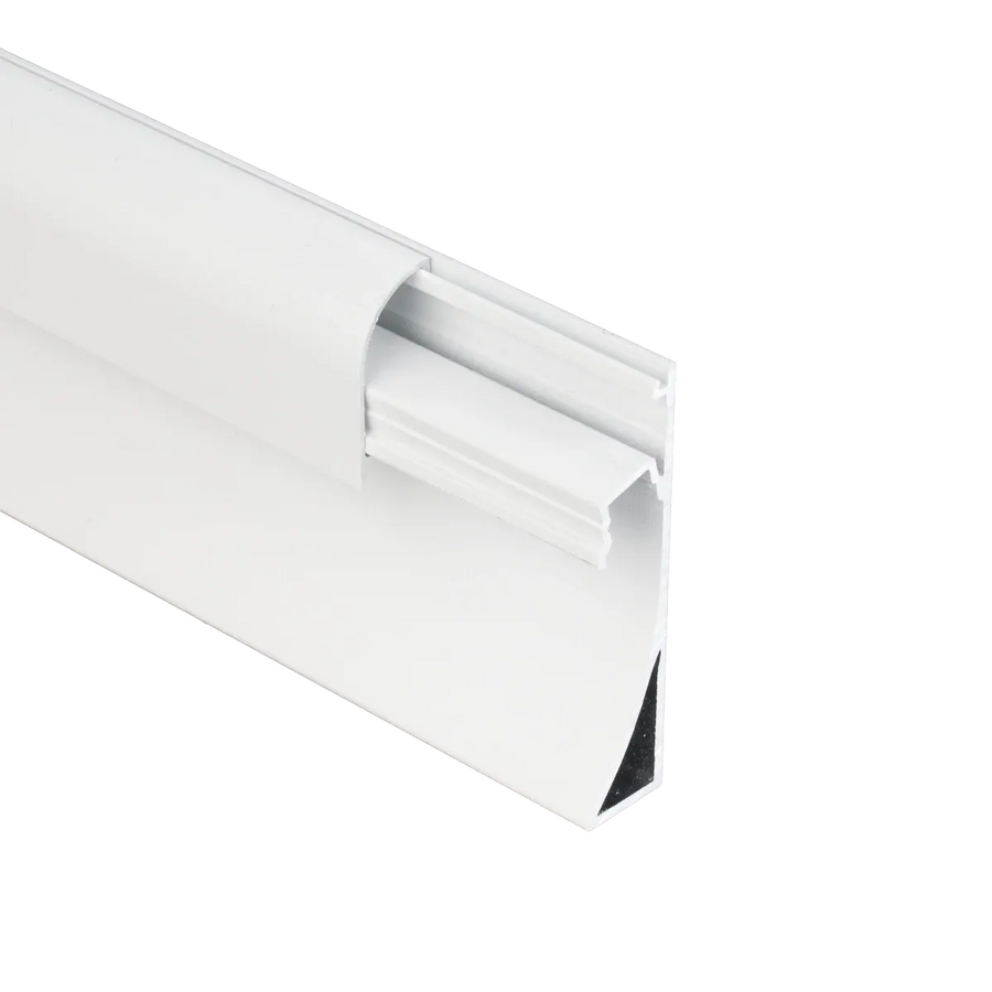 Premium Extrusion: Baseboard 2M, White Finish