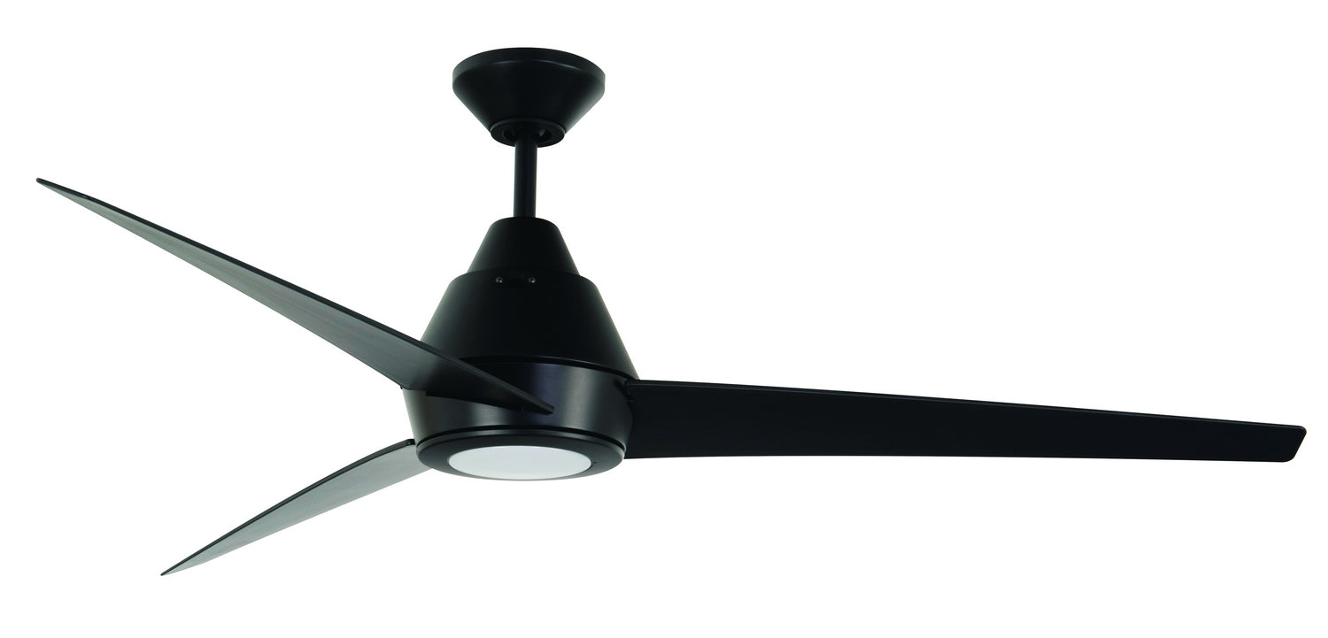 Craftmade Acadian Indoor/Outdoor ACA56FB3 Ceiling Fan 56 - Flat Black, Flat Black/Flat Black/