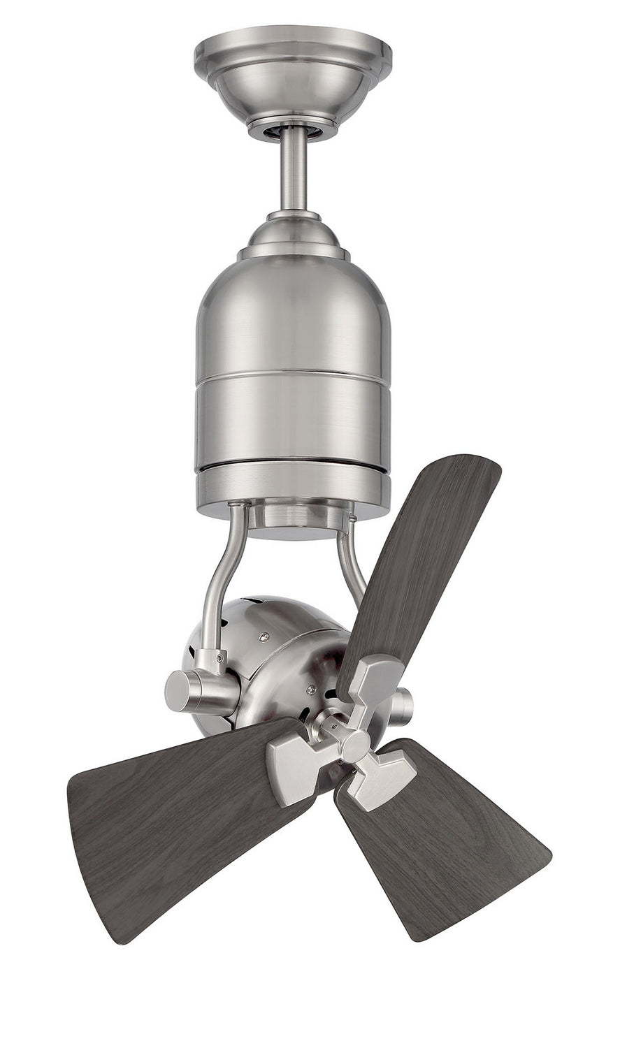 Craftmade Bellows Uno BW318PN3 Ceiling Fan 18 - Painted Nickel, Greywood/Greywood/