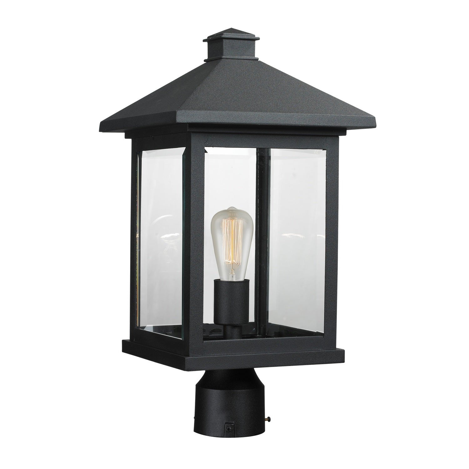 Z-Lite Lighting 531PHBR-BK  Portland Outdoor Black