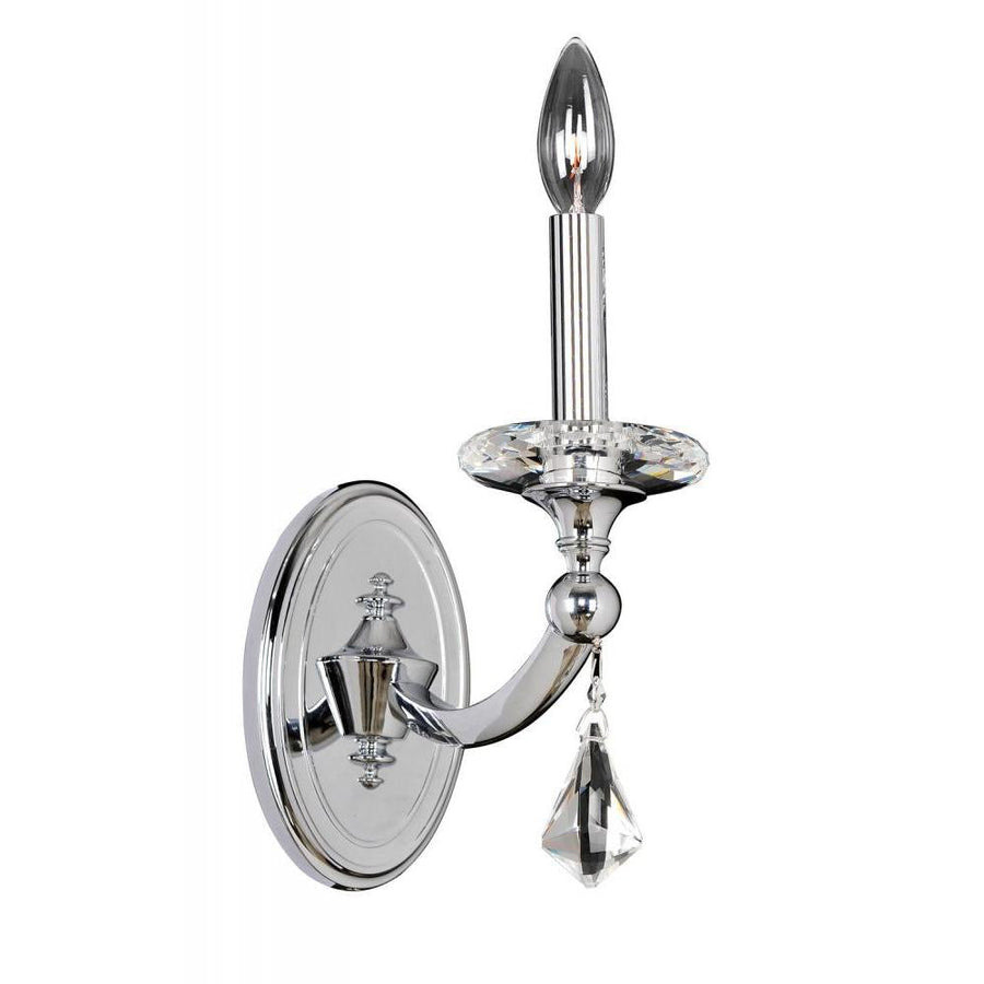 Floridia Luxury Crystal Wall Sconce – Polished Chrome