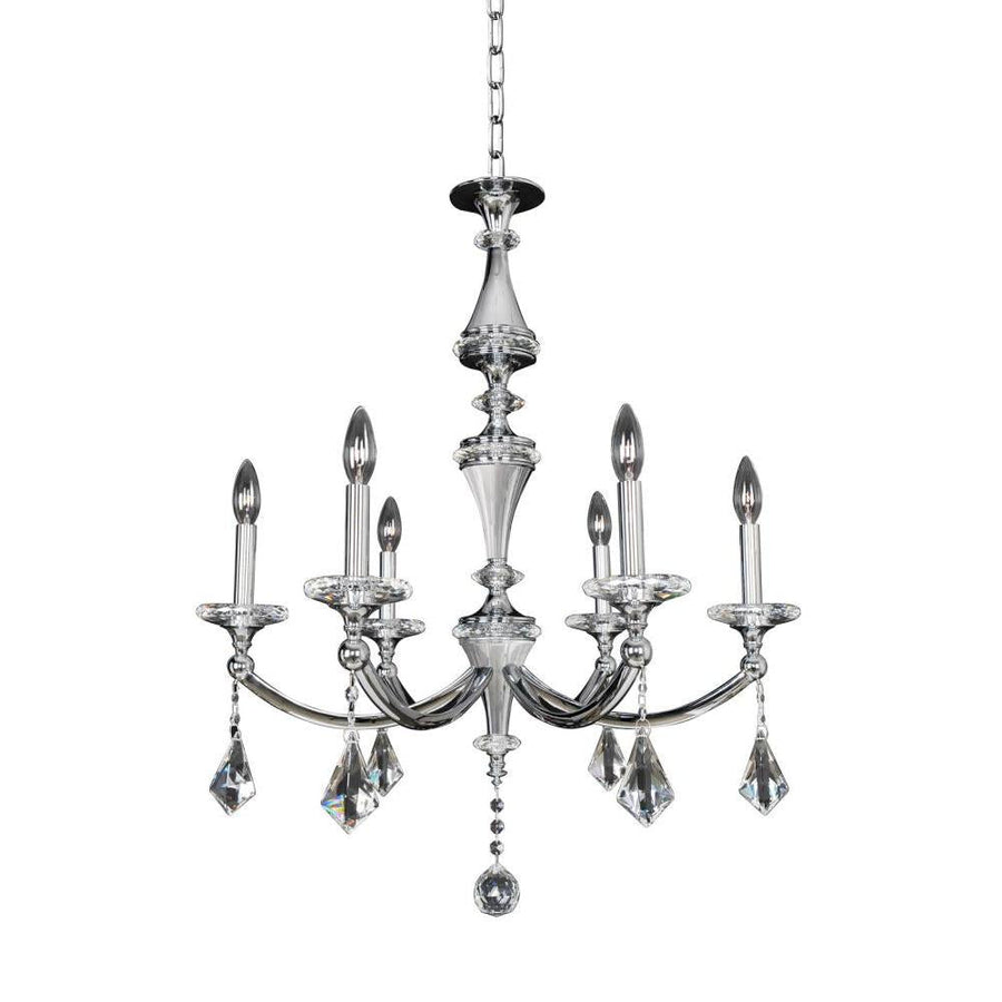 Floridia Luxury Crystal Chandelier – Polished Chrome