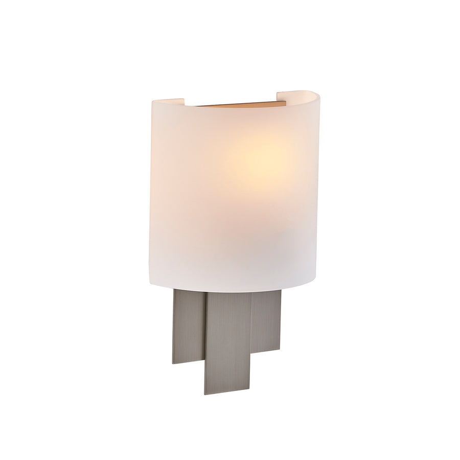 Espille 12.25-in 1 Light (60-watt) Satin Nickel Wall Sconce