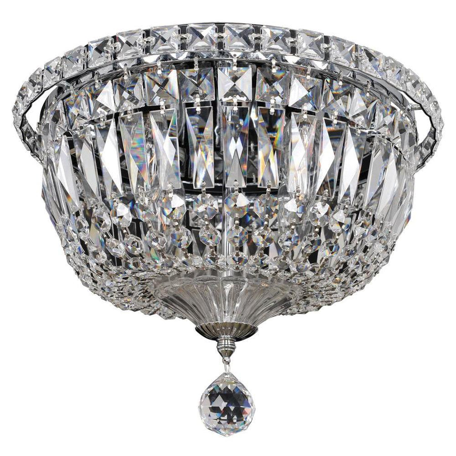 Betti Luxury Crystal Flush Mount Light – Polished Chrome