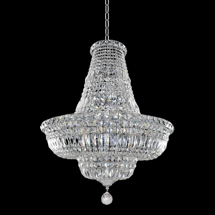 Betti Luxury Crystal Pendant – Polished Chrome