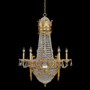 Marseille 6 Arm Chandelier – Antique Brass by Allegri Crystal
