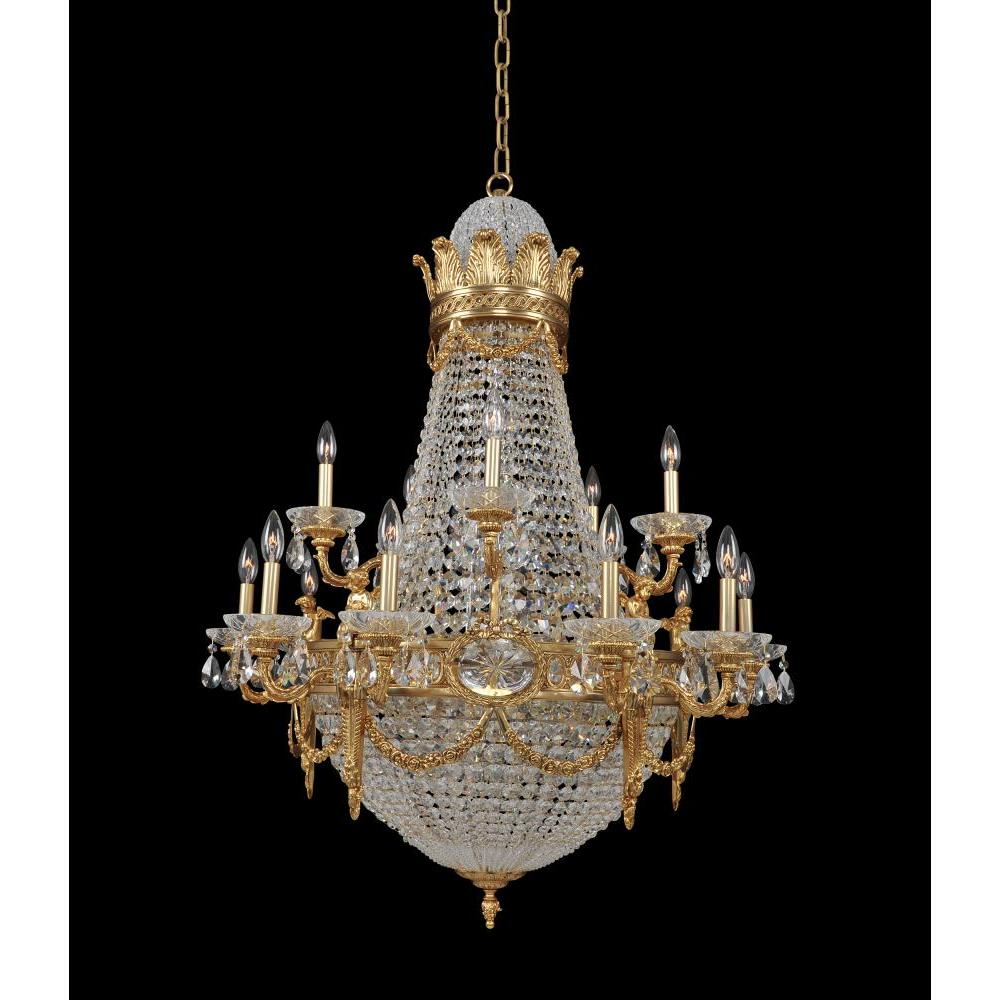 Marseille Luxury Crystal Chandelier – Antique Brass
