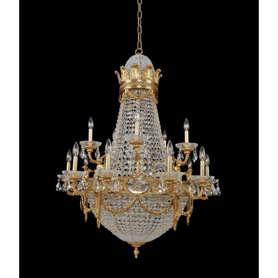 Marseille Luxury Crystal Chandelier – Antique Brass