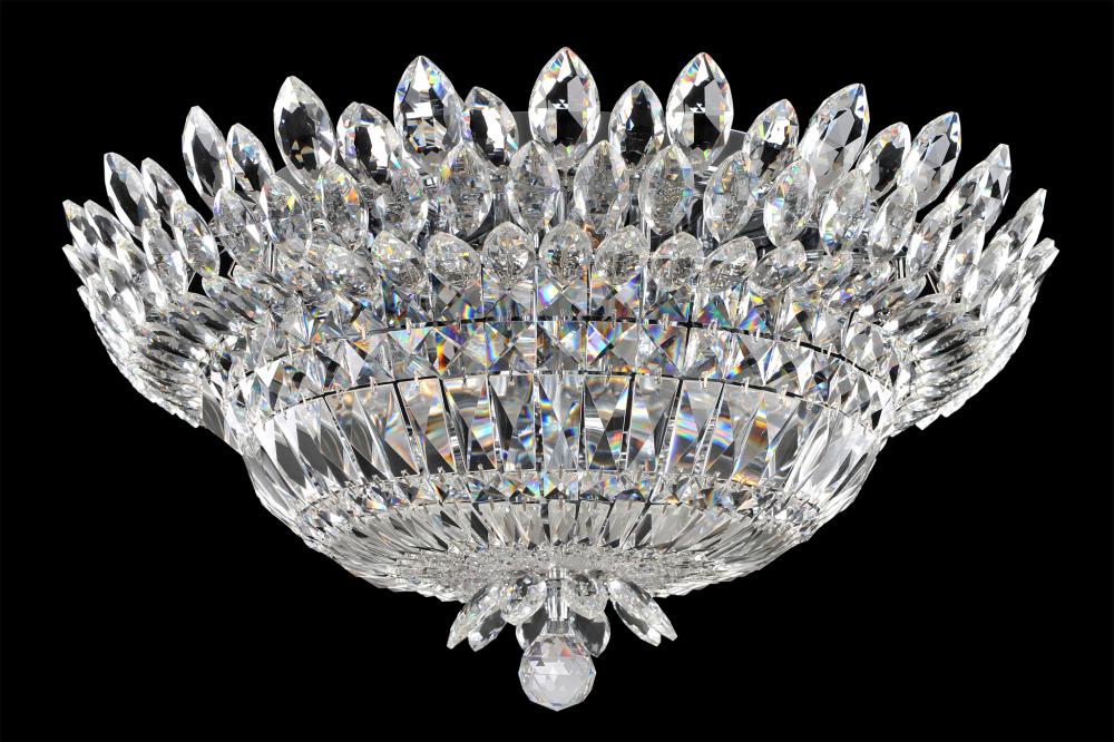 Belluno 27 Inch Flush Mount - Chrome by Allegri Crystal