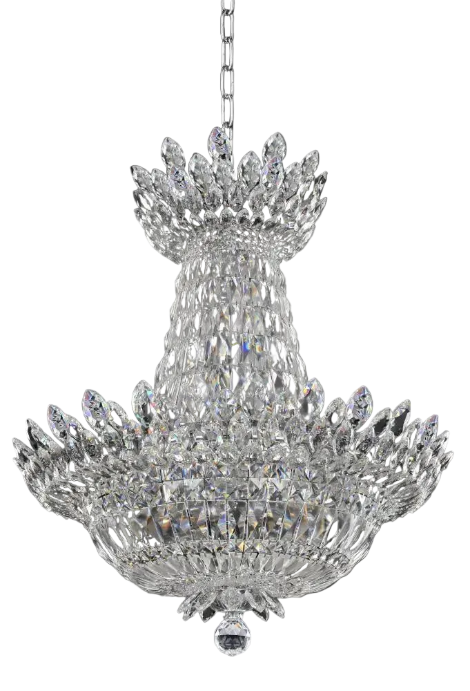 Belluno 27 Inch Pendant - Chrome by Allegri Crystal