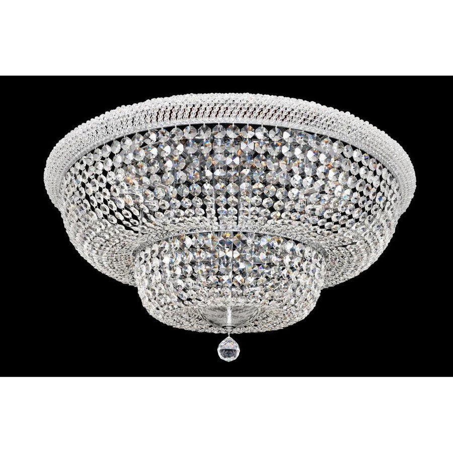 Napoli Luxury Crystal Flush Mount Light – Polished Chrome