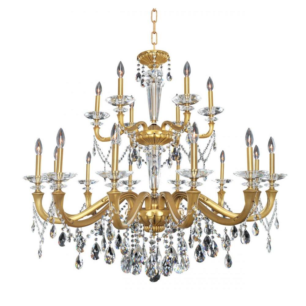 Jolivet Luxury Crystal Chandelier – Historic Brass