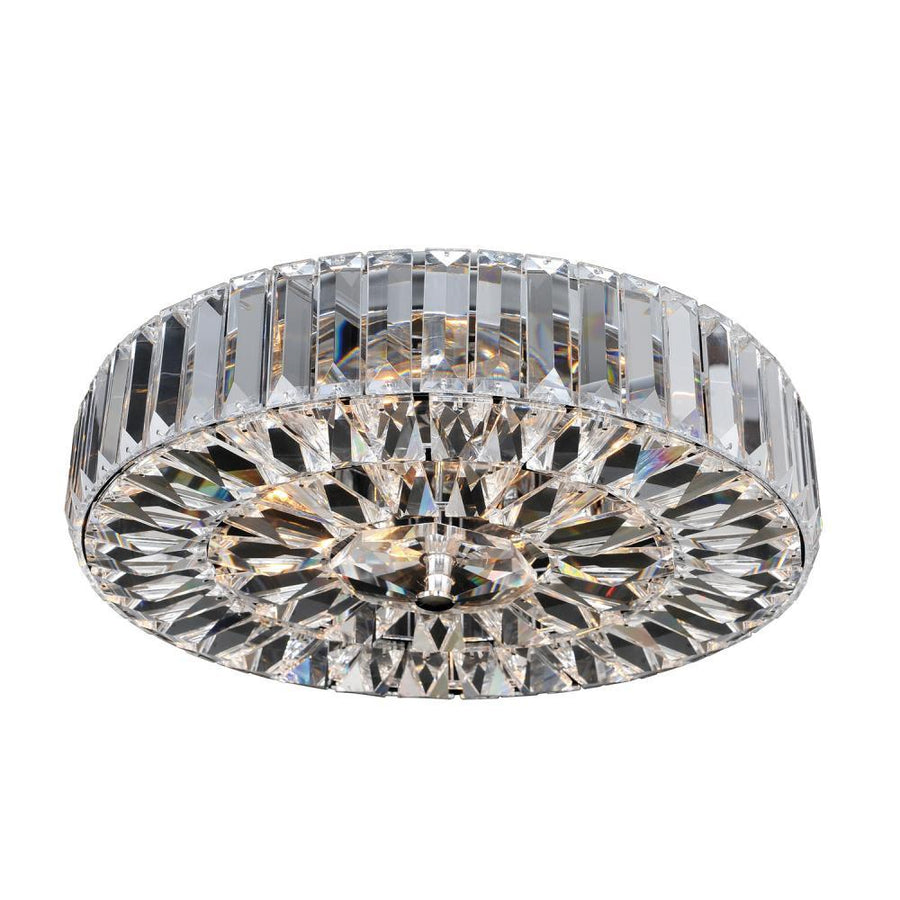 Julien Luxury Crystal Flush Mount Light – 18K Gold