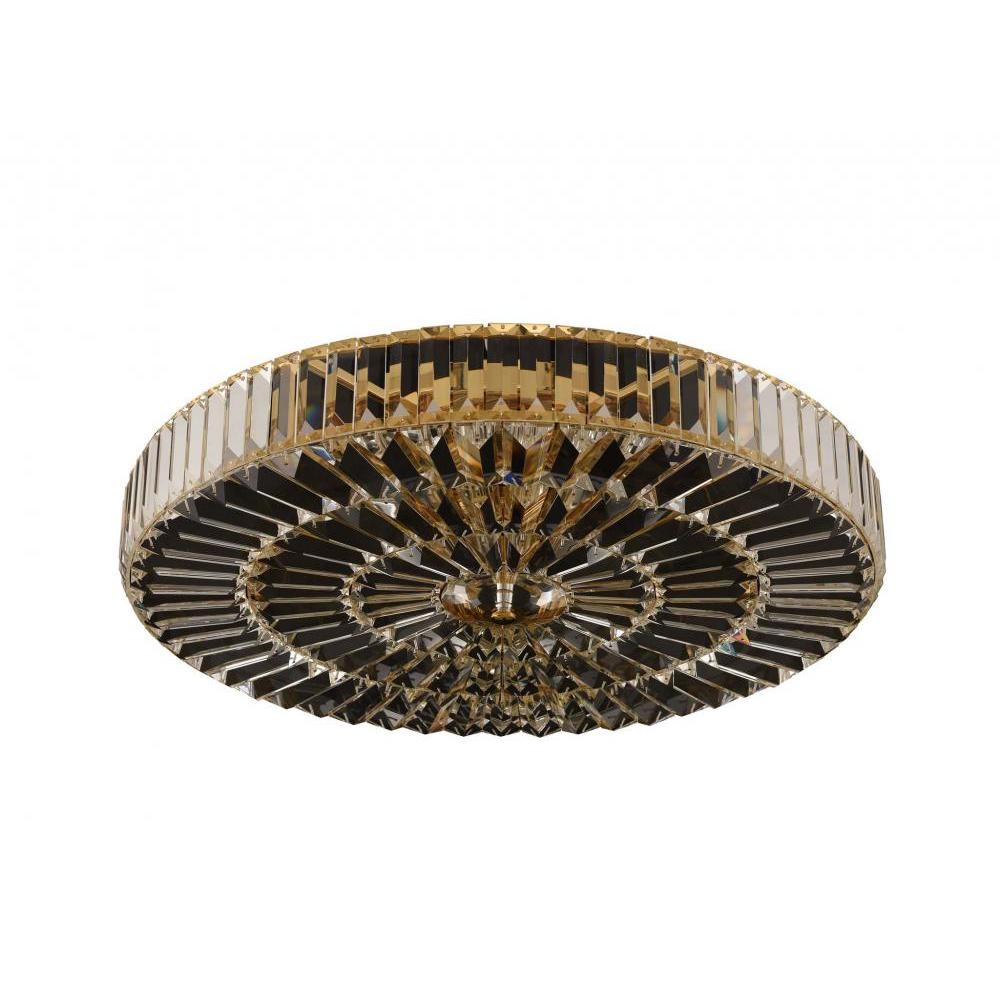 Julien Luxury Crystal Flush Mount Light – 18K Gold