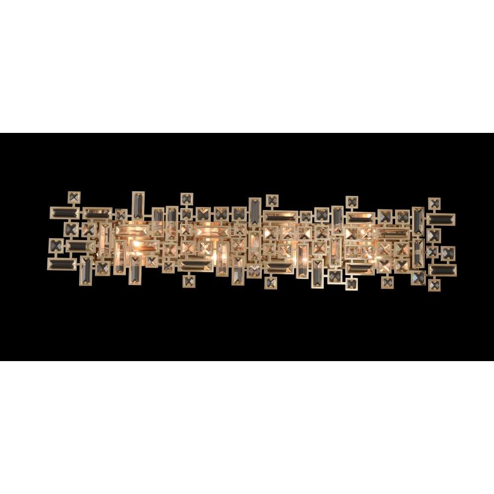 Vermeer Luxury Crystal Bath Light – Brushed Champagne Gold