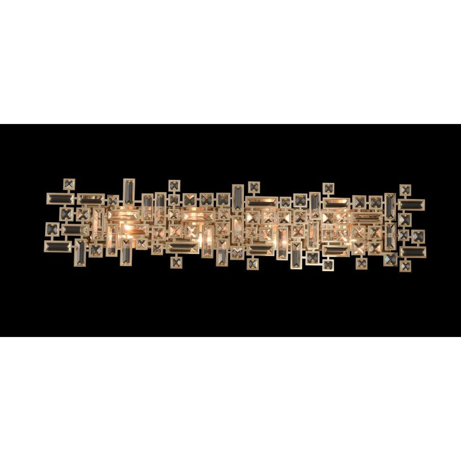 Vermeer Luxury Crystal Bath Light – Brushed Champagne Gold