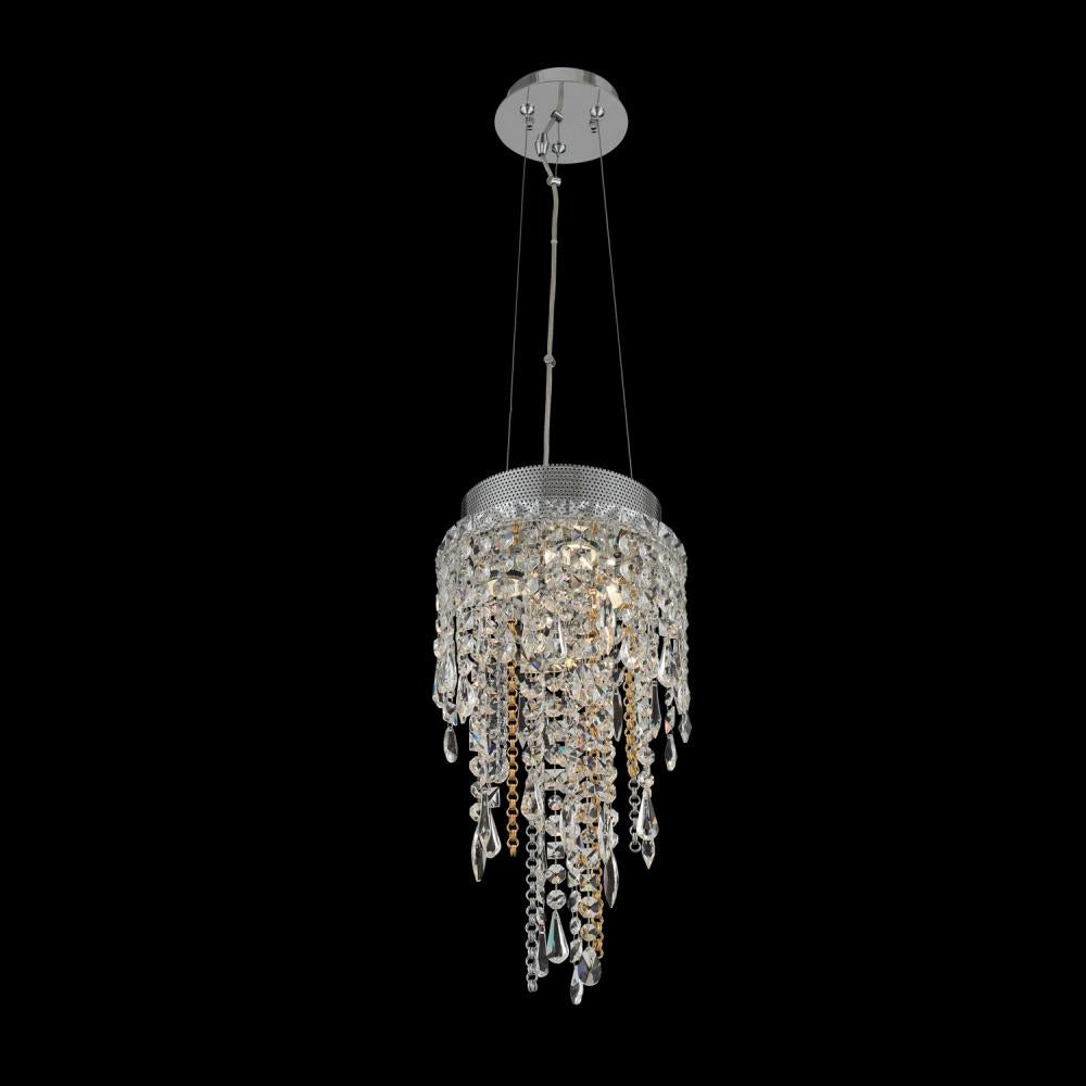 Tenuta Luxury Crystal Pendant – Polished Chrome
