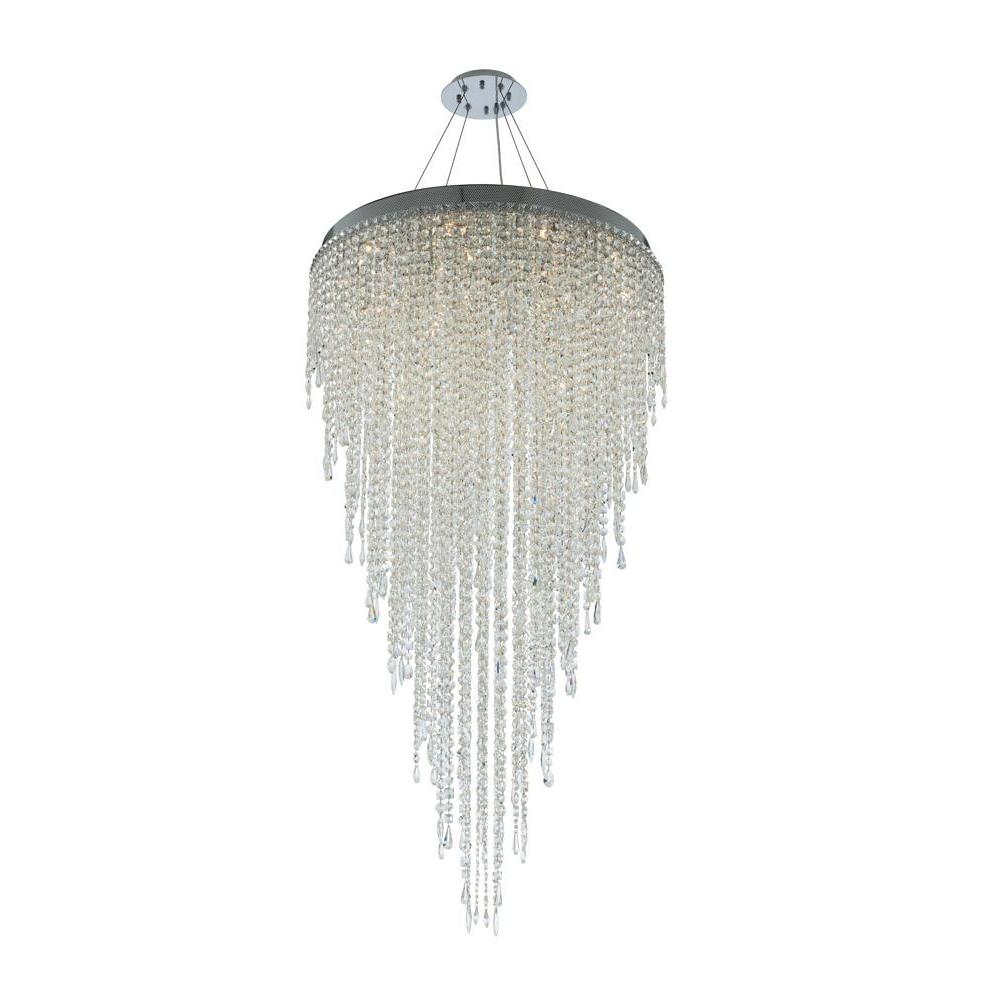 Tenuta Luxury Crystal Pendant – Polished Chrome