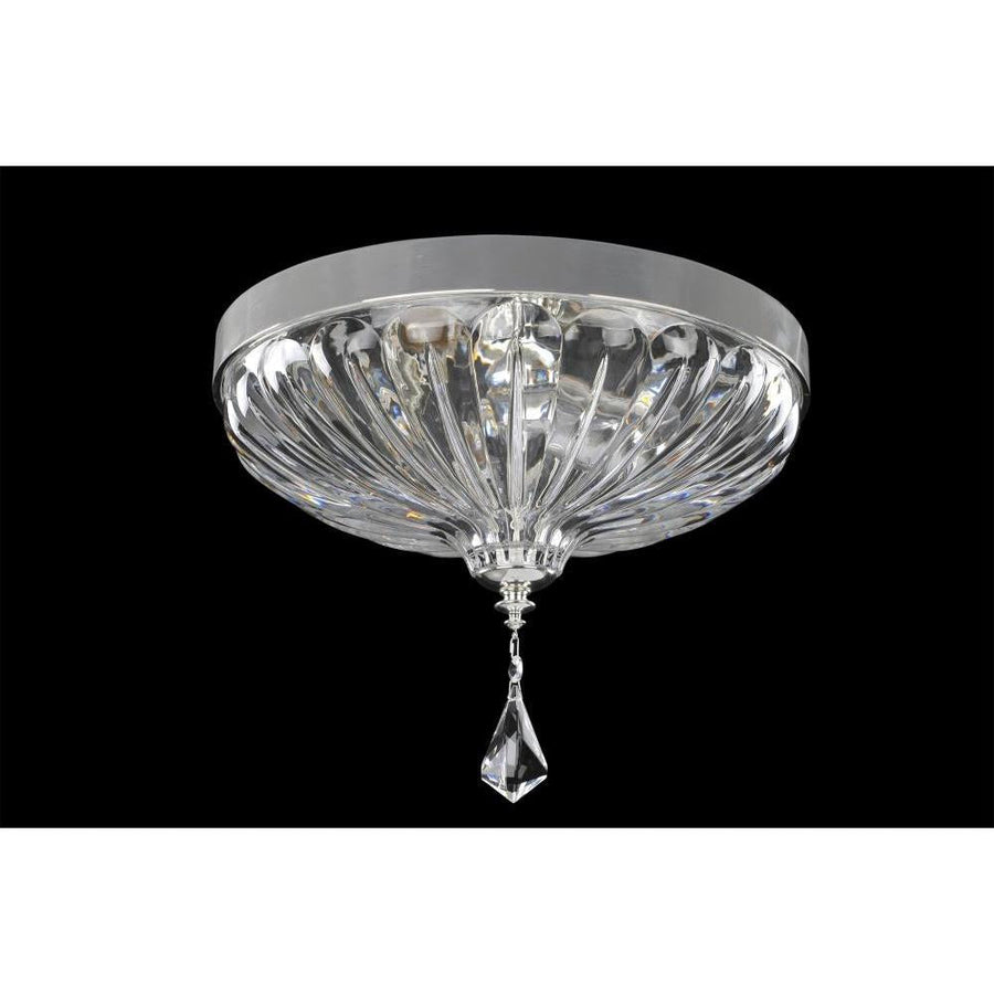 Orecchini Luxury Crystal Flush Mount Light – Two Tone Silver