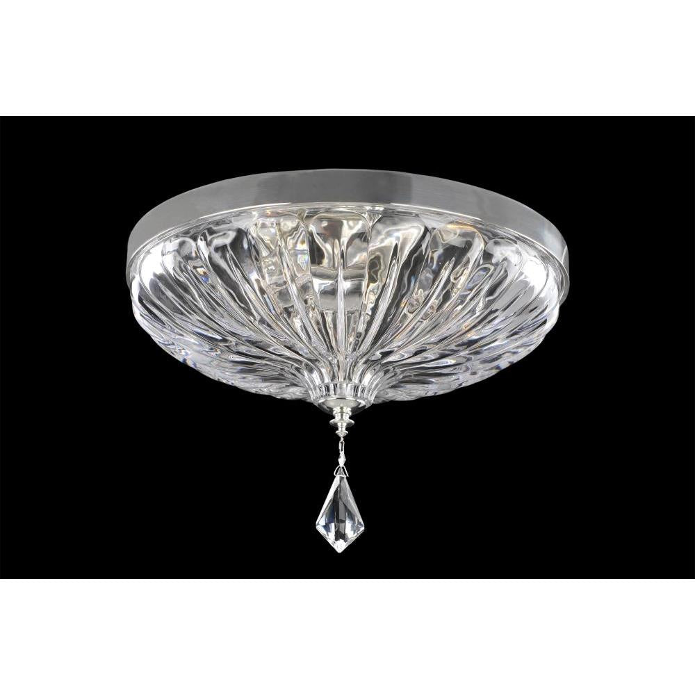 Orecchini Luxury Crystal Flush Mount Light – Two Tone Silver