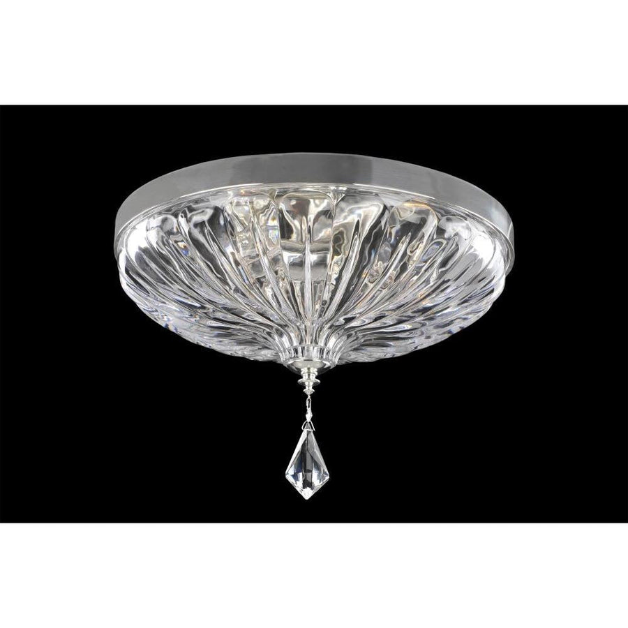 Orecchini Luxury Crystal Flush Mount Light – Two Tone Silver