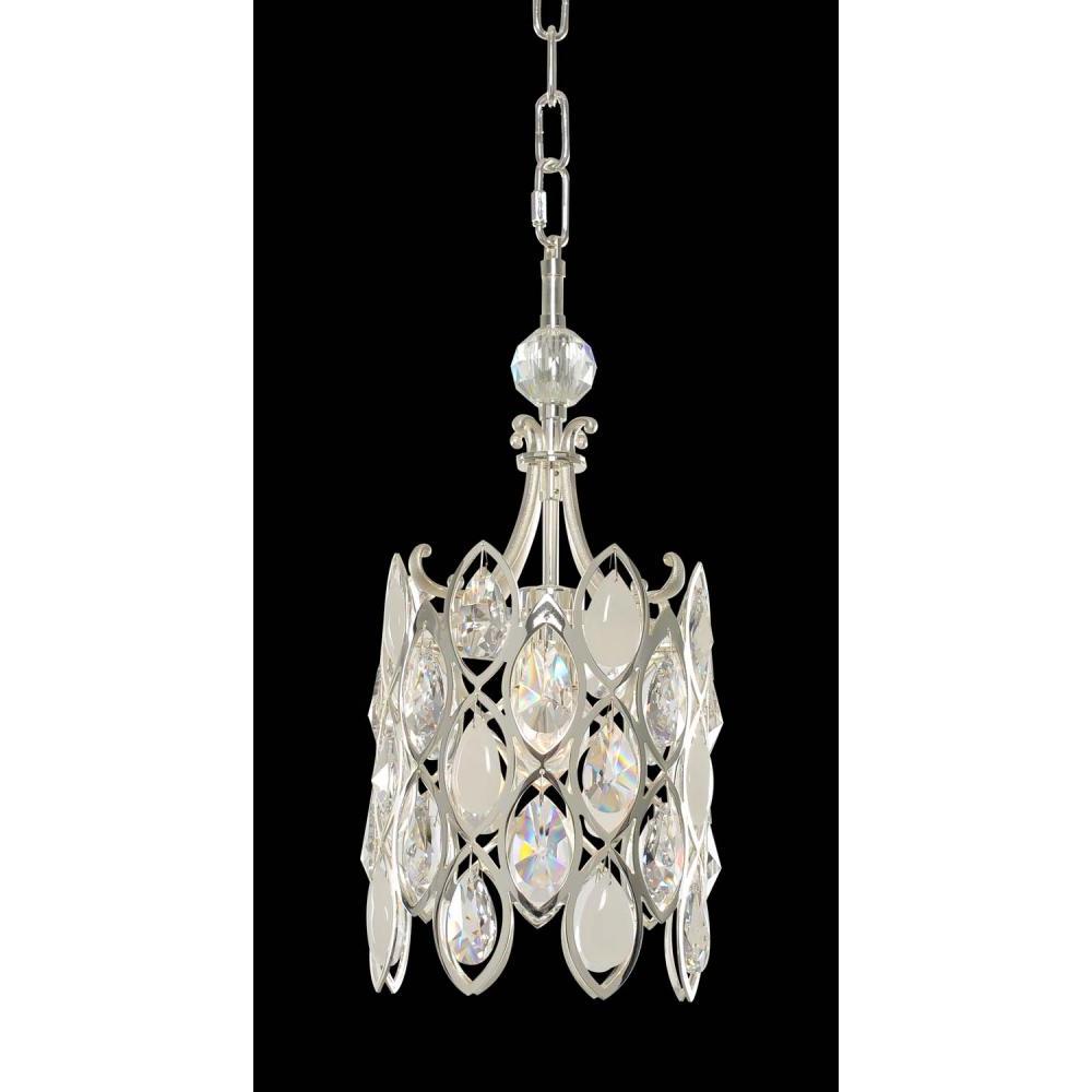Prive Luxury Crystal Mini Pendant – Two Tone Silver