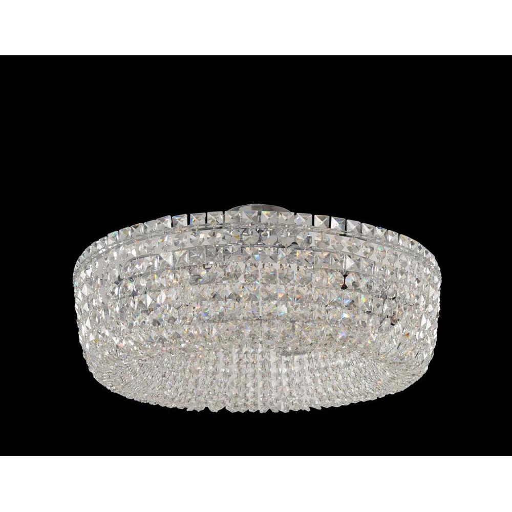 Cessano Luxury Crystal Flush Mount Light – Polished Chrome