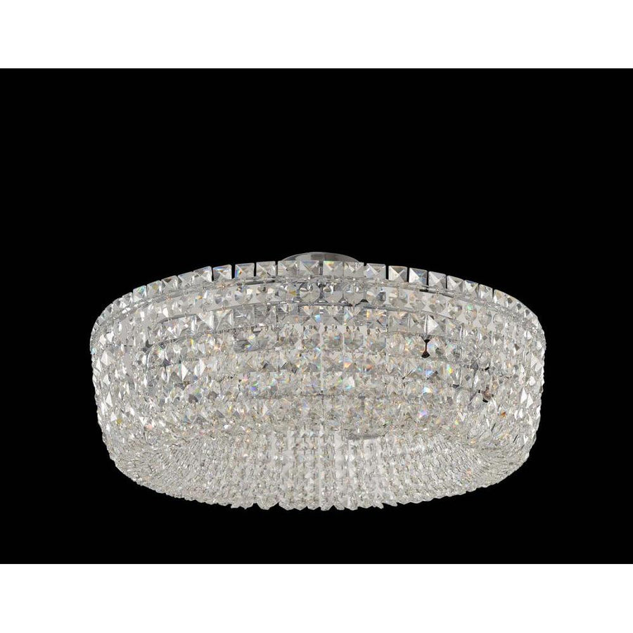 Cessano Luxury Crystal Flush Mount Light – Polished Chrome