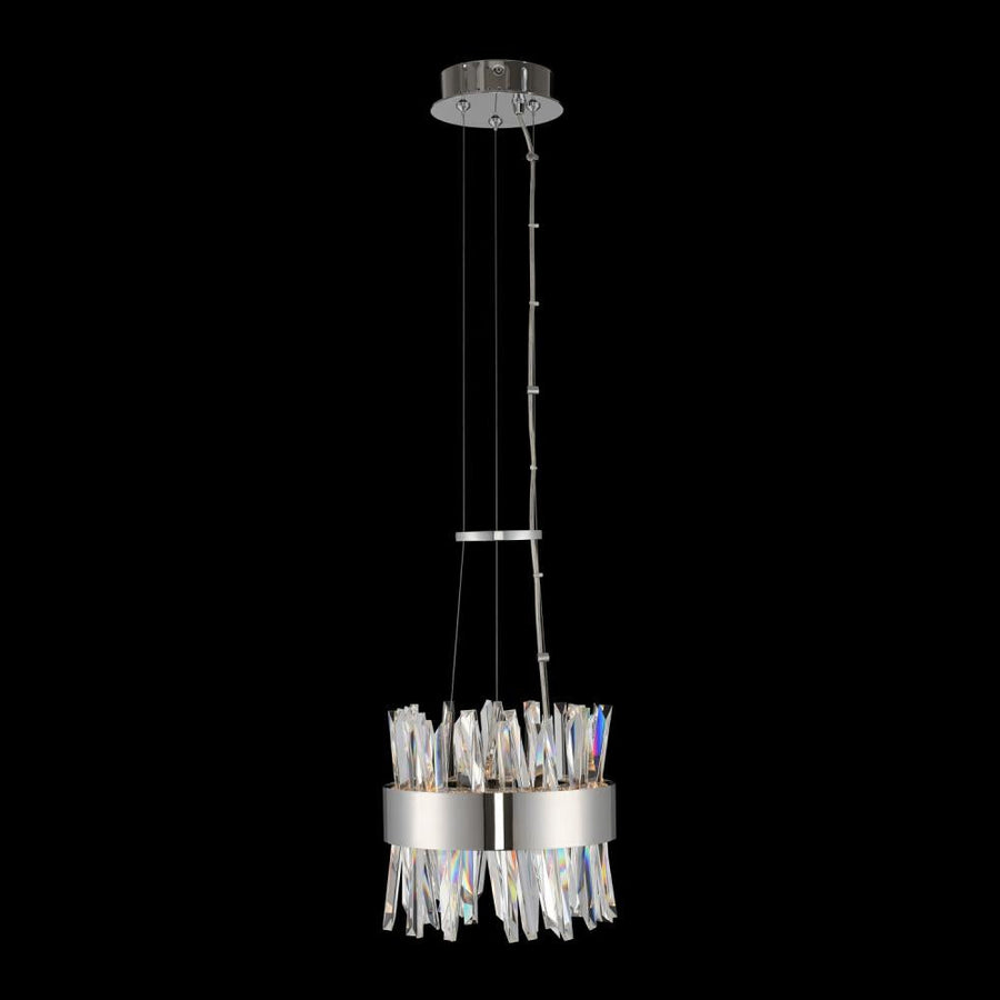 Glacier Luxury Crystal Pendant – Polished Chrome