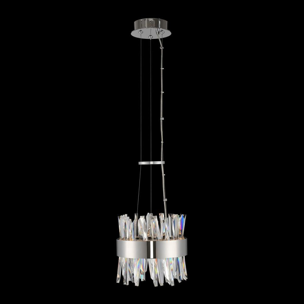 Glacier Luxury Crystal Pendant – Polished Chrome