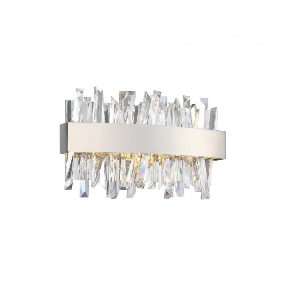 Glacier Luxury Crystal Island Chandelier – Polished Chrome