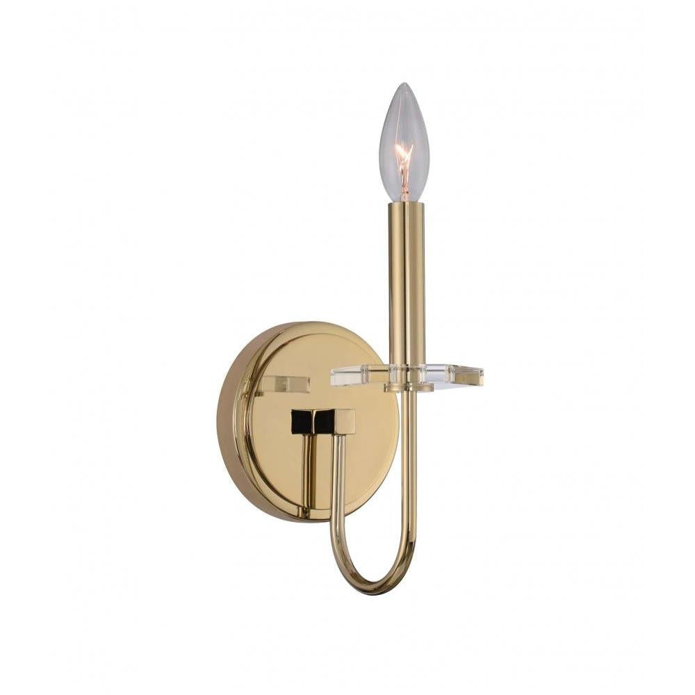 Bolivar Luxury Crystal Wall Sconce – Champagne Gold