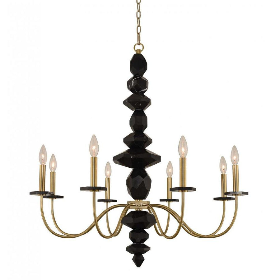 Piedra Luxury Crystal Chandelier – Brushed Brass