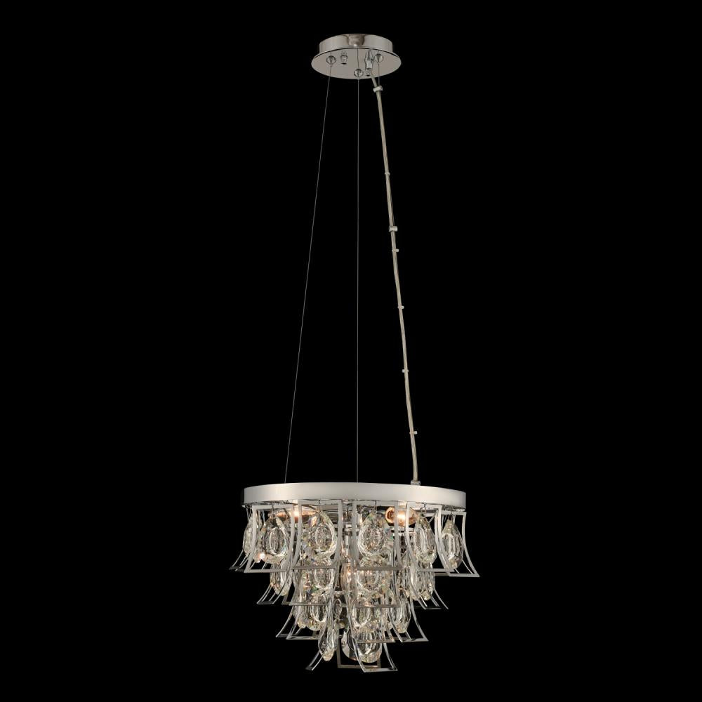 Carmella Luxury Crystal Pendant – Brushed Brass