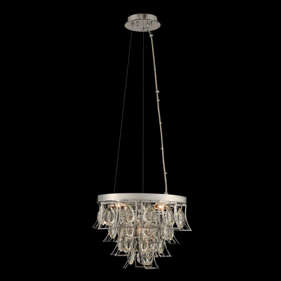 Carmella Luxury Crystal Pendant – Brushed Brass