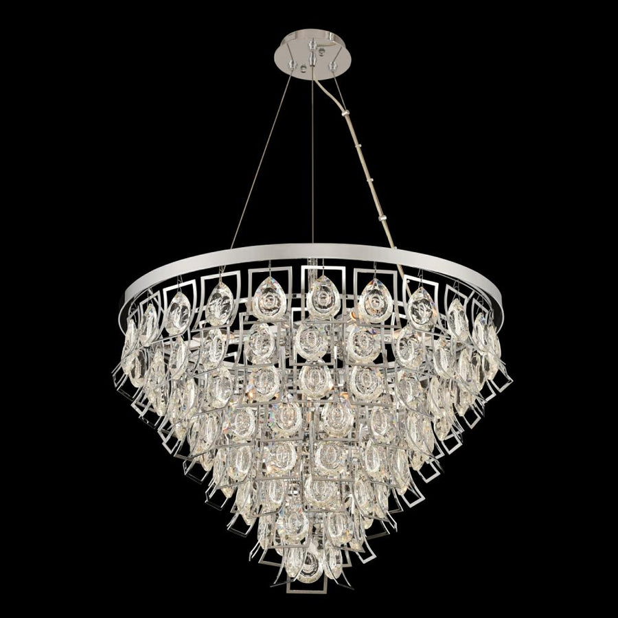 Carmella Luxury Crystal Pendant – Polished Chrome