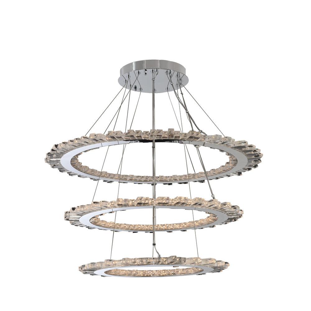 Quasar (28+34+42) Inch 3 Tier Pendant