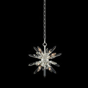 Angelo Mini Pendant Spiky Firenze Crystal Sputnik – Polished Silver
