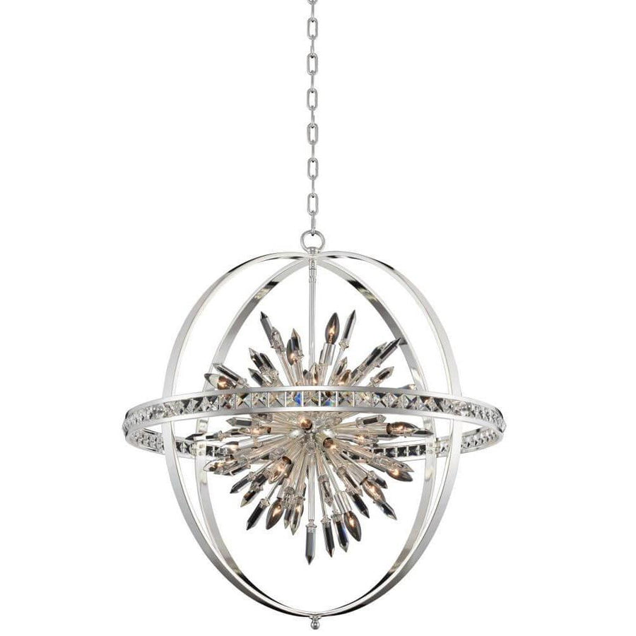 Angelo Luxury Crystal Pendant – Polished Silver