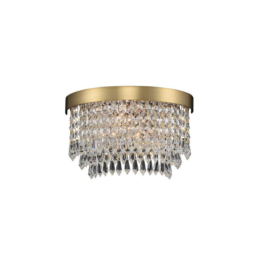 Tavo Luxury Crystal Wall Sconce – Winter Brass