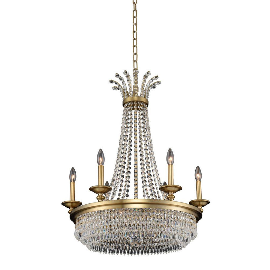 Tavo Luxury Crystal Chandelier – Winter Brass