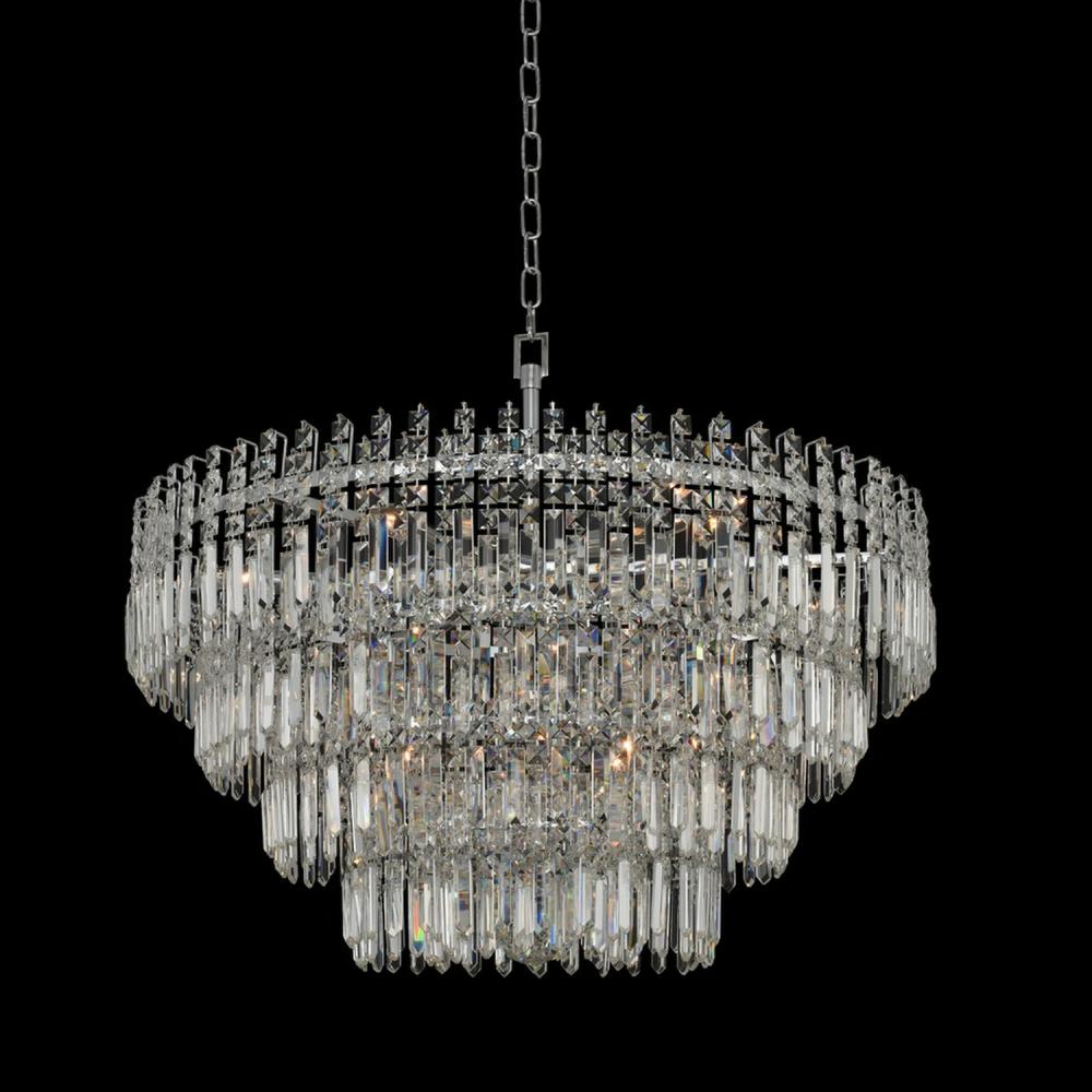 Pandoro Luxury Crystal Pendant – Polished Chrome