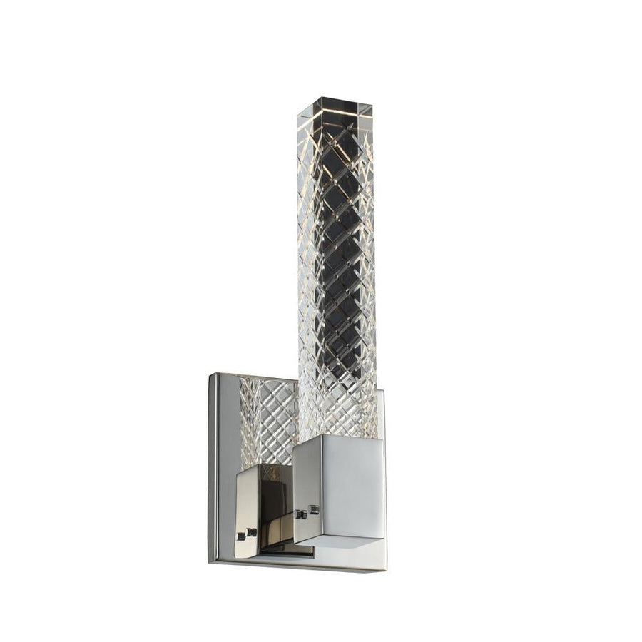 Apollo Luxury Crystal ADA Wall Sconce – Polished Chrome