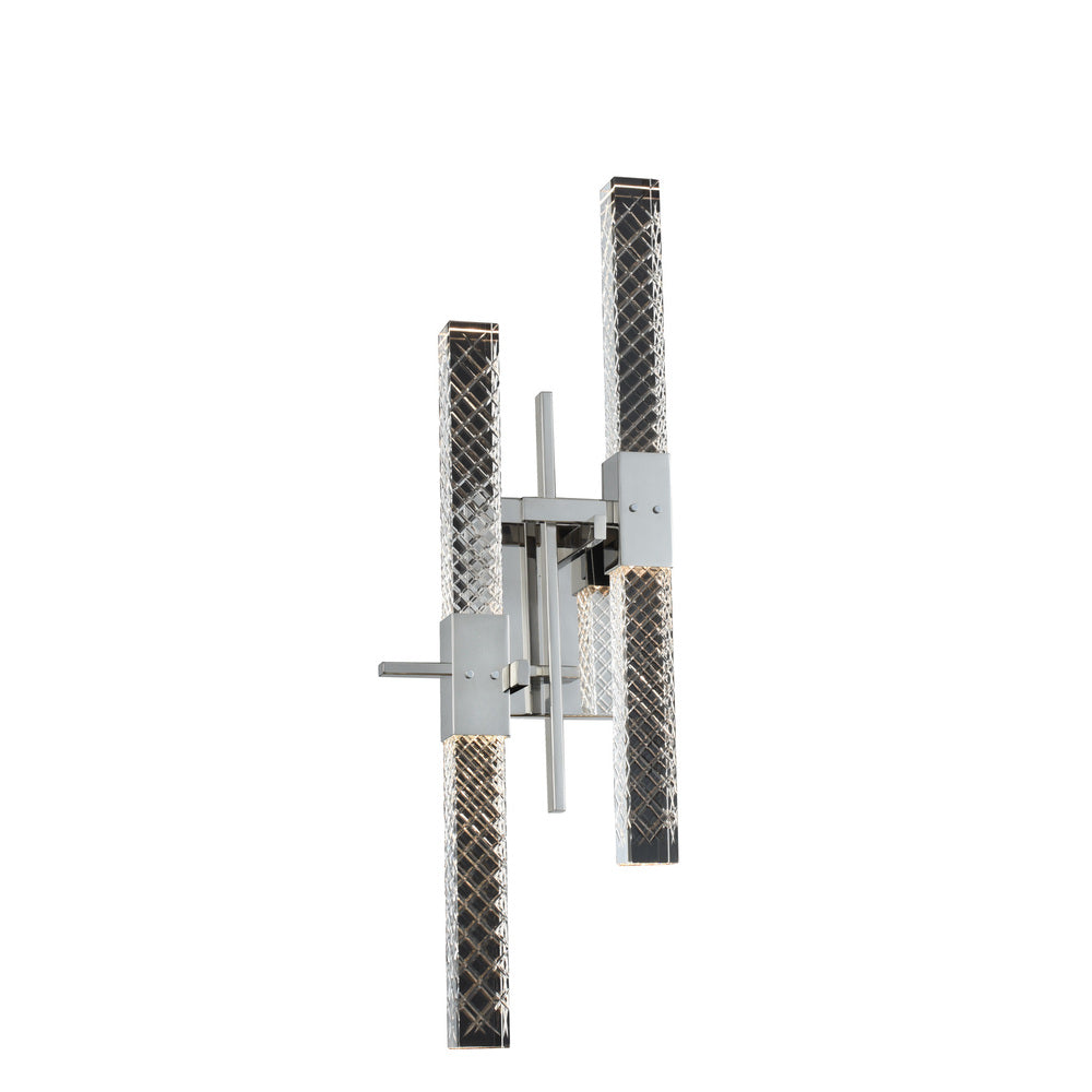 Apollo Luxury Crystal Wall Sconce – Polished Chrome