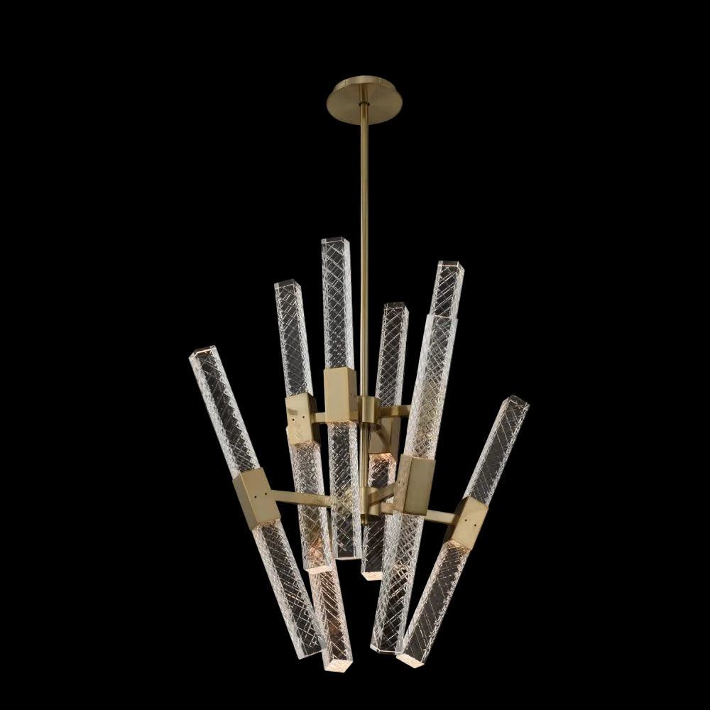 Apollo Luxury Crystal LED Convergent – Brushed Champagne Gold