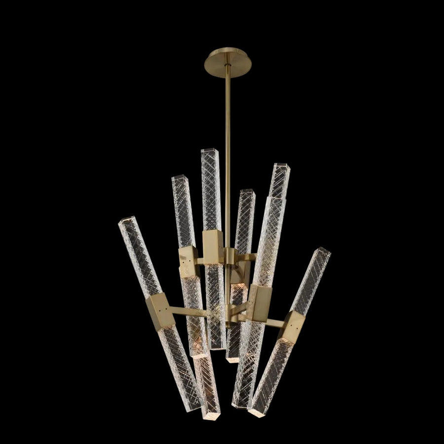 Apollo Luxury Crystal LED Convergent – Brushed Champagne Gold